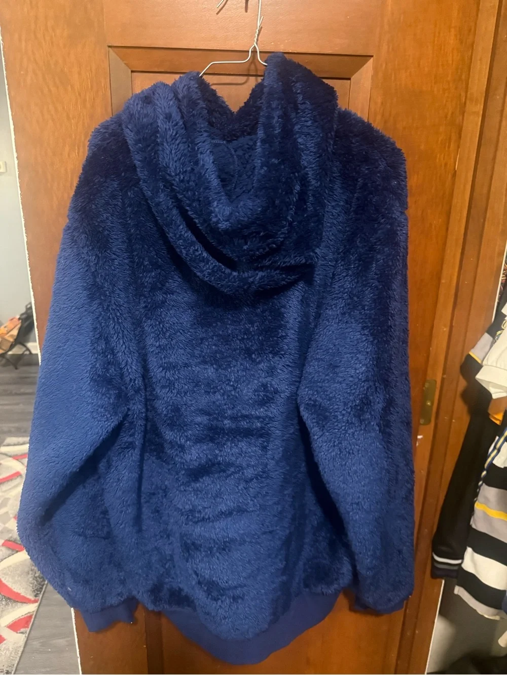 Polo by Ralph Lauren Navy Plush Crewneck Hoodie